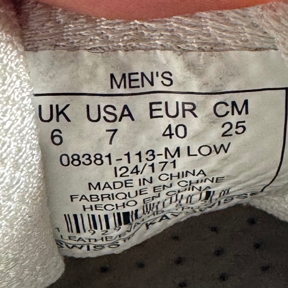 K-Swiss Si-18 International Heritage Low White Red Blue Mens 7 08381-113-M - Picture 7 of 12